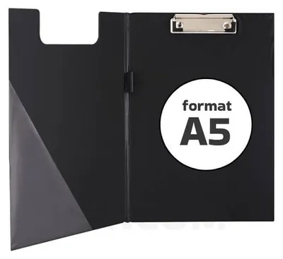 Produktbild von Taurus A5 Klemmbrett mit Stiftehalter und Tasche, Schwarz