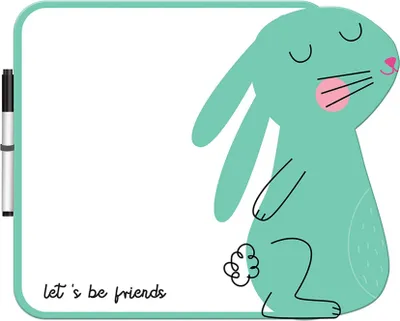 Obrázok produktu pre Biela tabuľa so suchým stieraním Biela tabuľa BeBe Rabbit