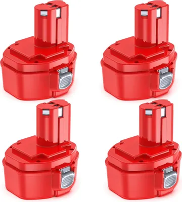 Produktbild von Akku für Makita 14,4 V - Ersatzakku PA14 1420 1434 - Ni-MH 5000 mAh - Werkzeugakku - 4er Pack