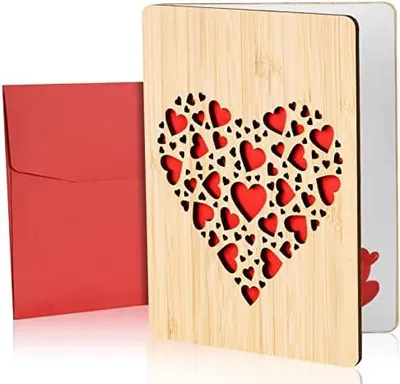 Produktbild von Liebeskarte  - mit Umschlag, für Valentinstag & Hochzeit