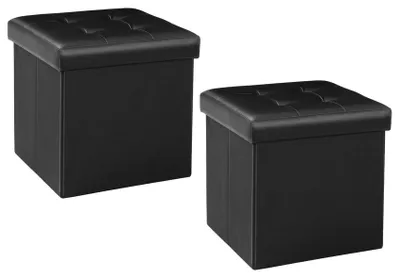 Produktbild von Omgoods – Aufbewahrungs-Pouf mit Stauraum und weicher Sitzfläche