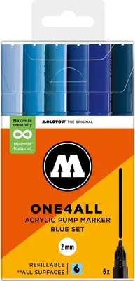Immagine prodotto di Pennarello acrilico Molotow One4All 127HS Set blu