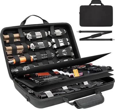 Immagine prodotto di Custodia per 61+ coltelli da tasca con tracolla - EDC OrganiserBox