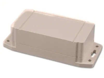 Produktbild von HAMMOND Universal-Gehäuse,1555CF22GY, ABS, lichtgrau, IP66, 120x65x42 mm