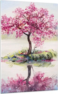Produktbild von Bilder auf glas - Einteilig - Baum Abstraktion - 70x100cm - Glasbilder - Wandbilder - Bilder - zum Aufhängen bereit - Wanddekoration aus Glas - Glas Bilder - Wandbild auf Glas - GPA70x100-3805