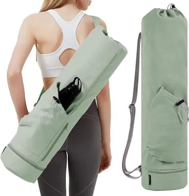 Immagine prodotto di Tappetino da yoga grande con tracolla regolabile, borse per pilates, sacca per l'acqua e sacca impermeabile