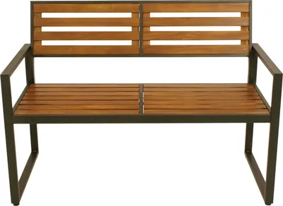 Produktbild von Gartenbank 2-sitzer Stahl anthrazit + Akazie
