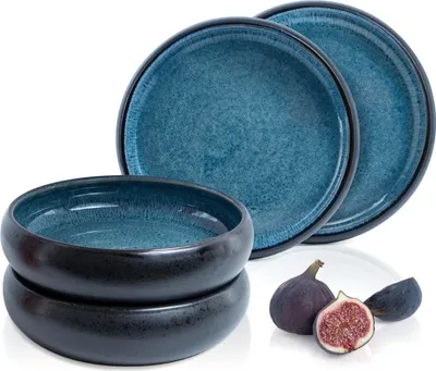 Produktbild von Moritz & Moritz SOLID 4x Suppenteller Blau