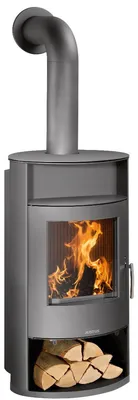 Produktbild von Justus Island Aqua II Wasserführender Kaminofen Stahl Gussgrau