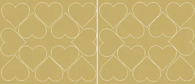Image de Autocollants cœur Saint-Valentin, 7 cm, 24 pièces, dorés brillants