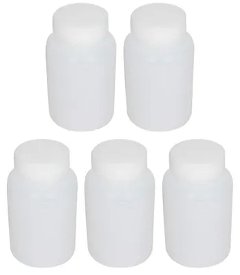 Obrázek produktu pro Plastové lahvičky, 100 ml, s uzávěrem, 5 kusů