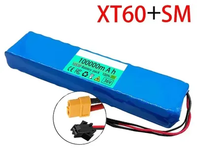 Immagine prodotto di Batteria agli ioni di litio 18650 - Pacco batterie per scooter elettrico 10S3P - 36V 100Ah 100000mAh - per scooter elettrici fino a 1000W - connettore XT60-SM