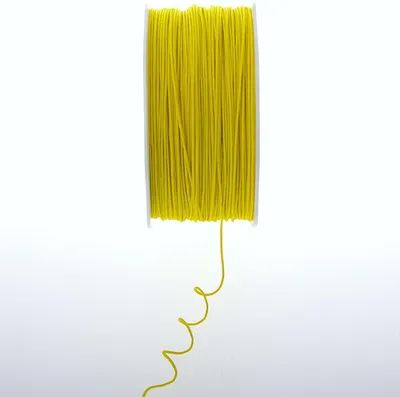 Produktbild von Drahtkordel gelb - 1 mm breit - Rolle 100 Meter - 212169-100-15