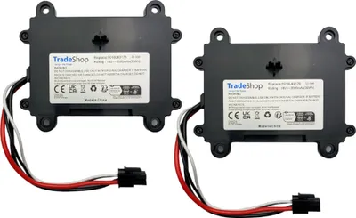 Produktbild von 2x Trade-Shop Li-Ion Akku 18V / 2000mAh / 36Wh für viele Bosch Indego Rasenmäher Mähroboter ersetzt F 016 104 898, F016104898, F016L69176, 5INR19/66