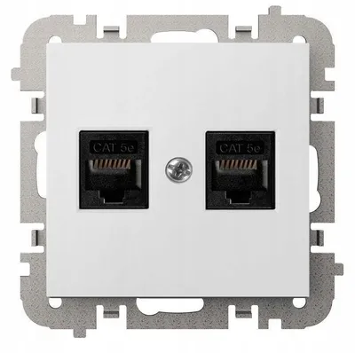 Image de Prise Murale Internet Elektro-Plast Nasielsk blanc 4149-10