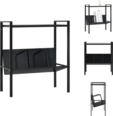 Obrázek produktu pro vidaXL Knihovna 2 police černá 52x28x59 cm Materiál na bázi dřeva - Knihovny a regály