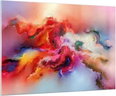 Produktbild von Bilder auf glas - Abstraktion modern - 100x70cm - Glasbilder - Wandbilder - Kunstdruck - zum Aufhängen bereit - Wanddekoration aus Glas - Glas Bilder - Wandbild auf Glas - Einteilig - GAA100x70-4035