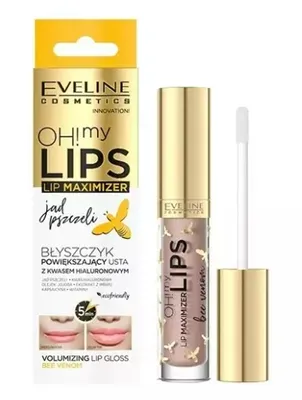 Image de Eveline Cosmetics Oh ! My Lips Gloss pour les lèvres Lèvres plus épaisses avec acide hyaluronique et venin d'abeille