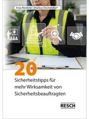 Obrázek produktu pro 20 Sicherheitstipps für mehr Wirksamkeit von Sicherheitsbeauftragten