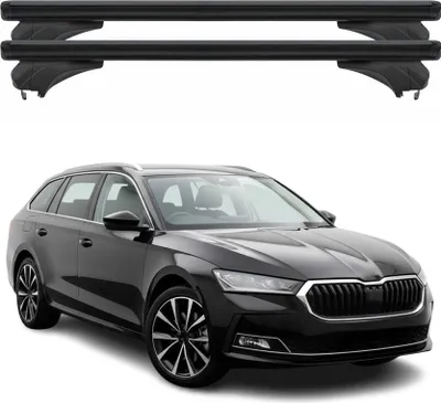 Produktbild von Menabo Dachträger für Skoda Superb 3V Kombi 2015-2024 Aluminium Schwarz 2 tlg