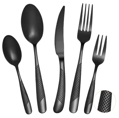 Produktbild von Omgoods – 20-teiliges Besteckset für 4 Personen – Hochwertiges Tafelbesteck mit Messer, Gabel und Löffel