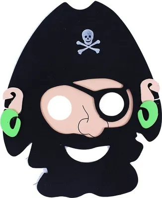 Produktbild von Piratenmaske für Erwachsene 2 Stk