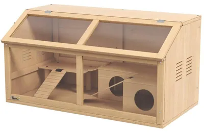 Zdjęcie produktu dla Klatka dla chomika, przeznaczona dla chomików syryjskich | Kolor: brązowy | Wymiary: 45x85x44 cm