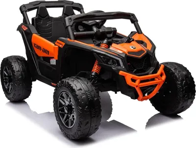 Produktbild von Kinder Elektroauto Can Am Maverick UTV - 24V Akku,2x200W Motoren- Ledersitz+EVA - Orange