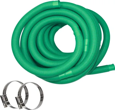 Produktbild von HAF Hochwertiger Pool Schwimmbadschlauch 38mm Grün 2 Meter | Poolschlauch für Garten & Schwimmbad | Solarschlauch + 2x Edelstahl Schlauchschellen