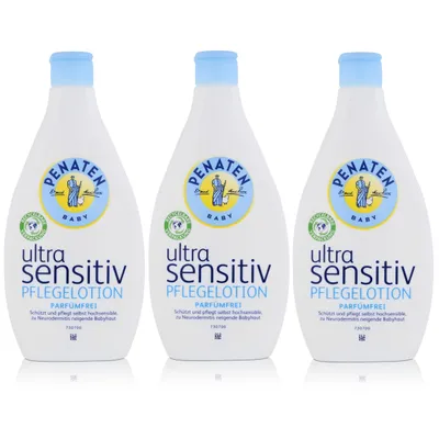 Produktbild von Penaten Baby ultra sensitiv Pflegelotion 400ml - Parfümfrei (3er Pack)