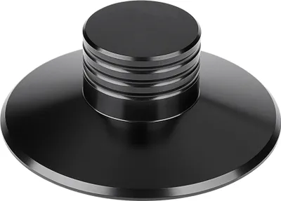 Produktbild von Schwarz Schallplattengewichtsklemme LP Vinyl Plattenspieler Metallscheibenstabilisator