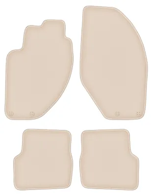 Produktbild von DURBAN Beige Velours-Fußmatten-Set für Alfa Romeo 166 Limousine (1998-2009)