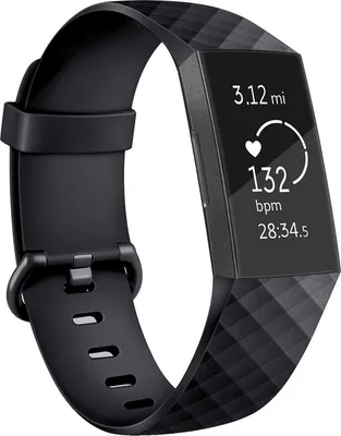 Image de Go Go Gadget – Bracelet pour montre – Compatible avec Fitbit Charge 3 – Fermeture à boucle – Noir – Silicone – Noir