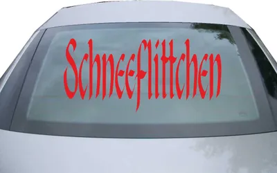 Produktbild von Indigos UG - Aufkleber Heckscheibe & Motorklappe DE6235 - rot - 600x285 mm - schneeflittchen - Auto Scheiben Fenster Heckklappe Tuning Racing JDM - Die cut