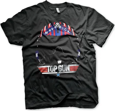 Produktbild von Top Gun - Maverick Helmet T-Shirt - Large - Black