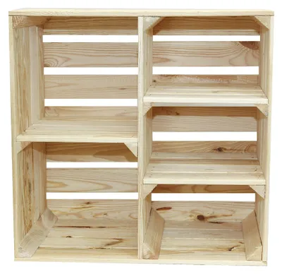 Produktbild von Mehrzweck-Holzkiste, 55 x 55 x 29 cm