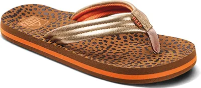 Produktbild von Reef Ahi Kinder Slipper mit gepolsterten Kunstlederriemen und vorgeformtem EVA-Fußbett