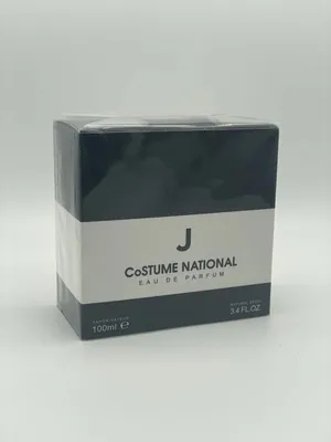 A product box for perfume against a plain background.