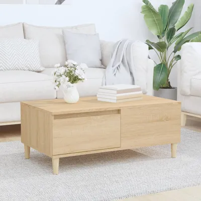 Produktbild von The Living Store Couchtisch Sonoma-Eiche 90x50x36,5 cm Holzwerkstoff