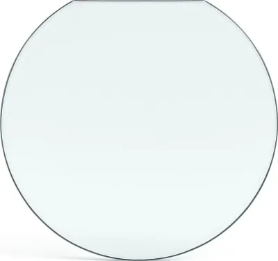 Produktbild von Feuercampus Funkenschutzplatte Glas Kreisabschnitt 75×100×0,6 cm ESG Kamin Bodenplatte hitzebeständig Schutzplatte Feuerstelle Ofenunterlage Sicherheitsglas Funkenschutz Kamin Glasplatte