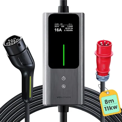 Produktbild von Elektroladegerät – 8 Meter ladekabel für Elektroautos