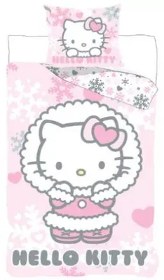 Produktbild von Javoli Hello Kitty winterjas Bettbezug 140 X 200 cm - 70x90 cm - Baumwolle