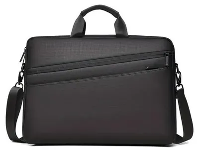 Zdjęcie produktu dla Minimalistyczna torba na laptopa dla mężczyzn i kobiet – ekologiczna torba na ramię/crossbody z regulowanym paskiem