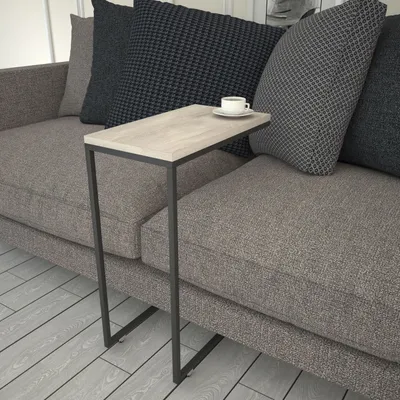 Image de Skye Decor, Callen - Sea Oak, table d'appoint, chêne, panneaux de particules 100 % mélaminés, 46 x 26 x 62 cm