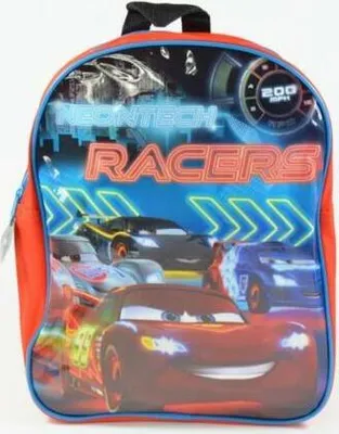 Produktbild von Disney Cars Kinder Rucksack Neontech Racers Kindergartenrucksack 34cm Sporttasche Planes