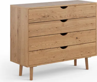 Produktbild von Kommode Simona Schubladenkommode 110x40x90cm Massivholz geölt Eiche Natur