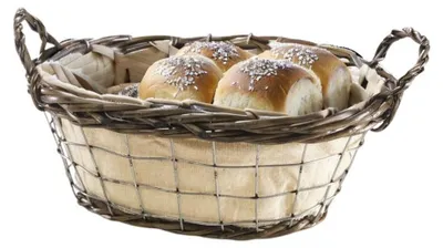 Produktbild von Brotkorb Brötchenkorb Frühstückskorb Obstkorb Servierschale Brotschale Weide