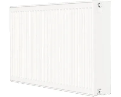 Produktbild von Rotheigner Austauschheizkörper Typ 3K (33) 4-fach (seitlich) 554 x 600 mm weiß mit Befestigungslaschen