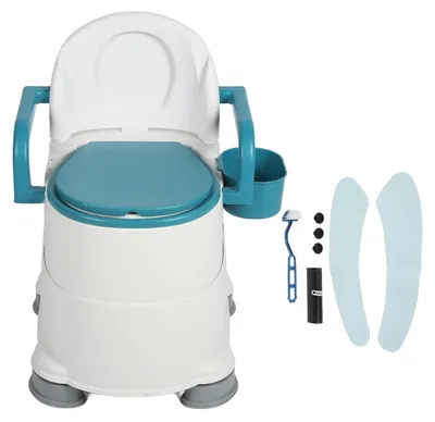 Produktbild von Faltbare Toiletstuhl mit Antirutsch - Tragbare Toiletstuhl für Senioren