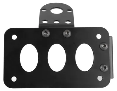 Image de Supports de plaques d'immatriculation en aluminium pour motos